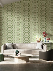 Harlequin Green Ankara 10.05M Wallpaper - Image 1 of 1
