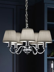 Laura Ashley Chrome Ellis Chandelier 5 Light Light - Image 1 of 3