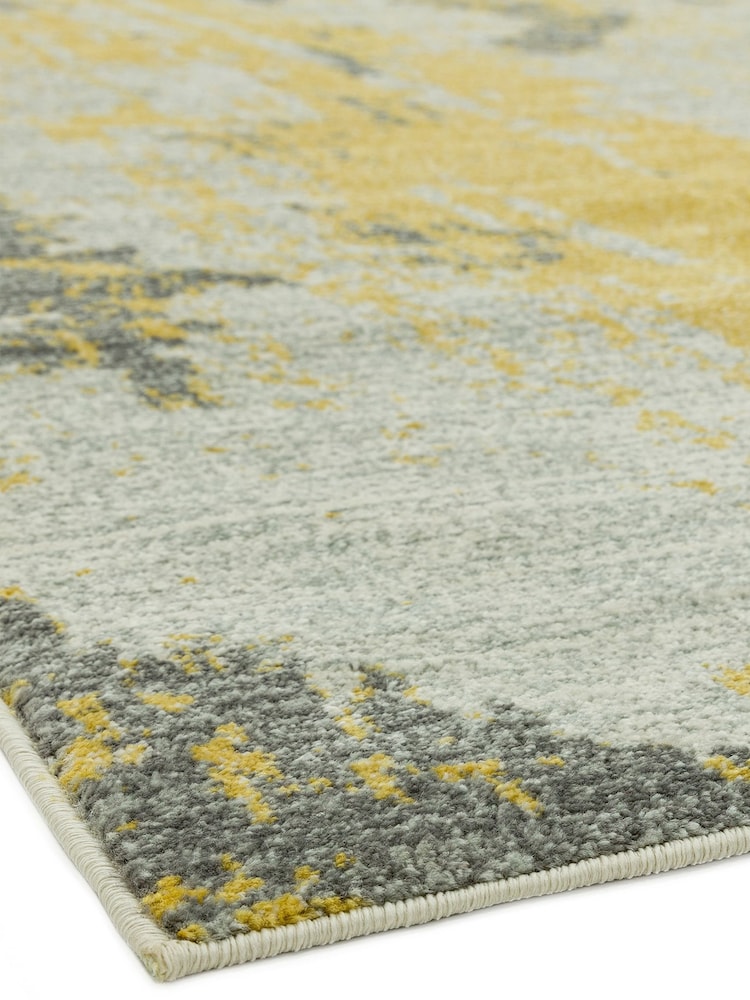 Asiatic Rugs Ochre Yellow Nova Painterly Rug - Image 5 of 5