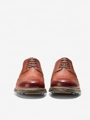 Cole Haan Mens Wide Fit Original Grand Wingtip Oxford Brown Shoes - Image 2 of 6
