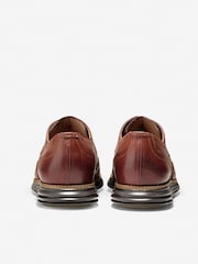 Cole Haan Mens Wide Fit Original Grand Wingtip Oxford Brown Shoes - Image 3 of 6