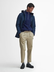 Barbour® Navy Chelsea Waterproof Trench Coat - Image 2 of 7