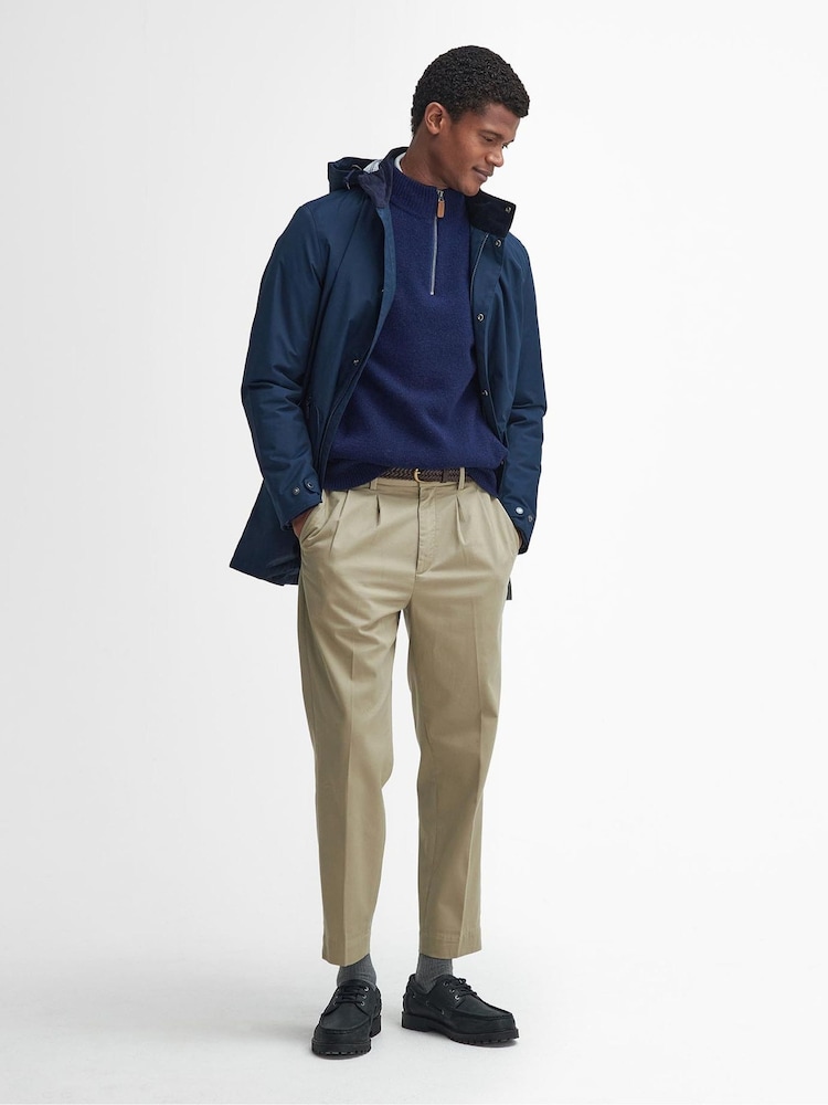 Barbour® Navy Chelsea Waterproof Trench Coat - Image 2 of 7