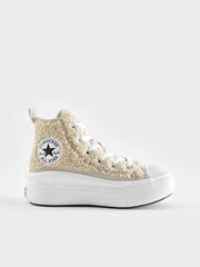 Converse Brown All Star Move Borg Junior Trainers - Image 1 of 9