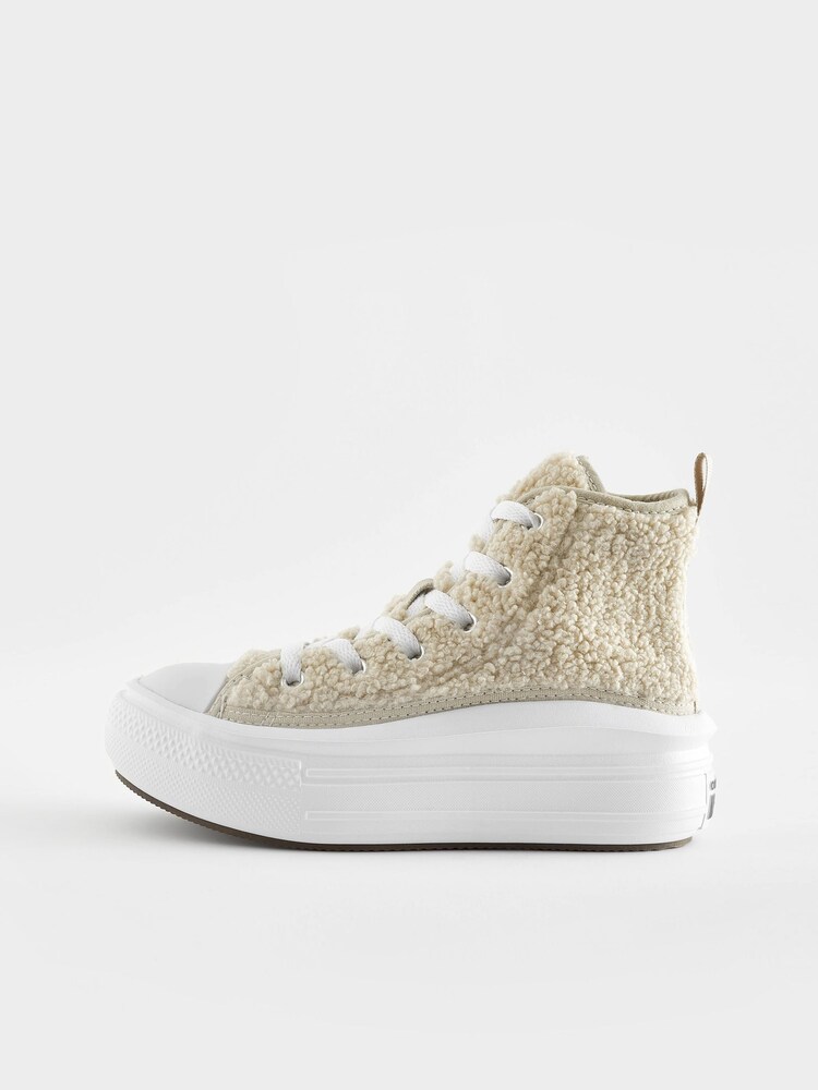 Converse Brown All Star Move Borg Junior Trainers - Image 2 of 9