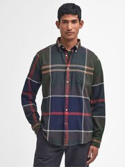 Barbour® Green 100% Cotton Dunoon Tartan Check Shirt - Image 1 of 6