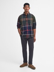 Barbour® Green 100% Cotton Dunoon Tartan Check Shirt - Image 3 of 6