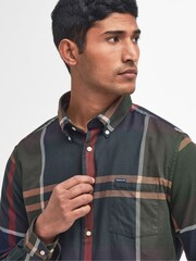 Barbour® Green 100% Cotton Dunoon Tartan Check Shirt - Image 5 of 6