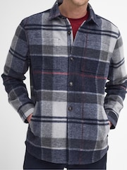 Barbour® Blue Chapter Check Overshirt - Image 4 of 8