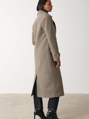 Pretty Lavish Grey Halston Boucle Coat - Image 2 of 4