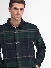 Barbour® Green Chapter Check Overshirt - Image 4 of 6