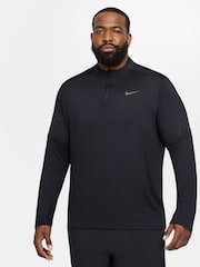 Nike Black Element Quarter Zip Running Top - Image 1 of 8