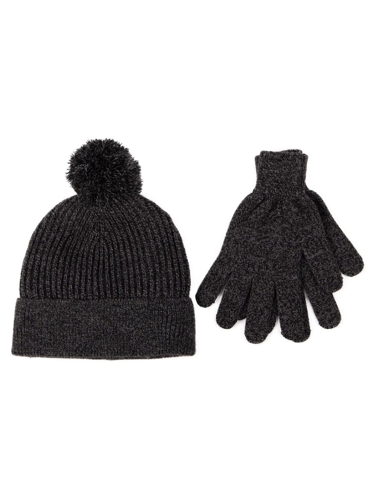 Conjunto de gorro y guantes de invierno para hombre de Totes - Imagen 2 de 4