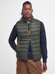 Barbour® Olive Green Bretby Padded Gilet - Image 1 of 8