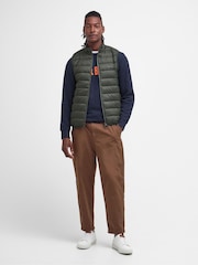 Barbour® Olive Green Bretby Padded Gilet - Image 3 of 8