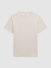 Reiss Silver Day Mercerised Cotton Crew Neck T-Shirt - Image 2 of 4