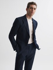 Reiss Silver Day Mercerised Cotton Crew Neck T-Shirt - Image 3 of 4