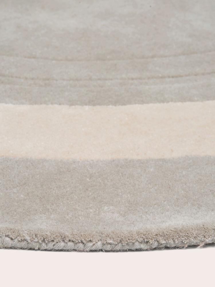 Laura Ashley French Grey Lewes Round Rug - Image 1 of 4