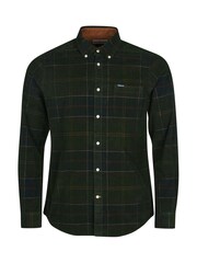 Barbour® Green Blair Tartan Check Micro 100% Cotton Cord Shirt - Image 5 of 8