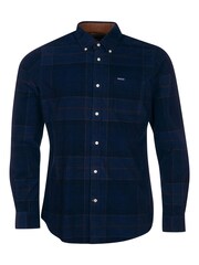 Barbour® Navy 100% Cotton Blair Tartan Check Micro Cord Shirt - Image 5 of 6