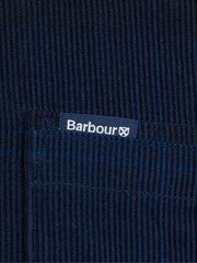 Barbour® Navy 100% Cotton Blair Tartan Check Micro Cord Shirt - Image 6 of 6