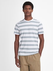Barbour® White Boldron 100% Cotton Stripe T-Shirt - Image 1 of 6