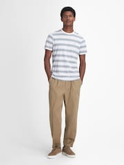 Barbour® White Boldron 100% Cotton Stripe T-Shirt - Image 2 of 6