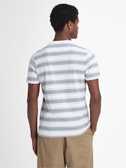 Barbour® White Boldron 100% Cotton Stripe T-Shirt - Image 3 of 6
