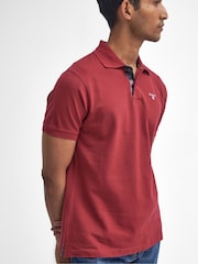 Barbour® Red 100% Cotton Classic Pique Polo Shirt - Image 5 of 8