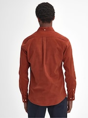Barbour® Orange 100% Cotton Ramsey Micro Cord Shirt - Image 2 of 8