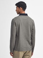 Barbour® Brown Walkford Long Sleeve Polo Shirt - Image 2 of 7