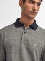 Barbour® Brown Walkford Long Sleeve Polo Shirt - Image 5 of 7