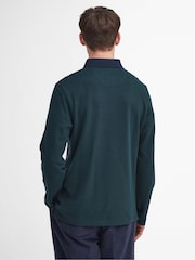 Barbour® Green Walkford Long Sleeve Polo Shirt - Image 2 of 6