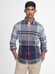 Barbour® Grey 100% Cotton Dunoon Tartan Check Shirt - Image 1 of 8
