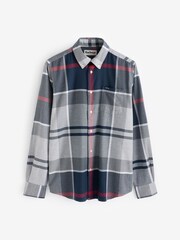 Barbour® Grey 100% Cotton Dunoon Tartan Check Shirt - Image 6 of 8