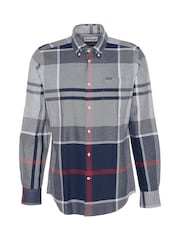 Barbour® Grey 100% Cotton Dunoon Tartan Check Shirt - Image 7 of 8