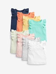 Multi 8 Pack Cotton Basic Vests (3mths-7yrs) - Image 1 of 22