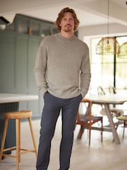 Light Grey Regular Wool Blend Knit Jumper - Image 2 of 9