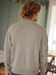 Light Grey Regular Wool Blend Knit Jumper - Image 3 of 9