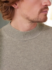 Light Grey Regular Wool Blend Knit Jumper - Image 5 of 9