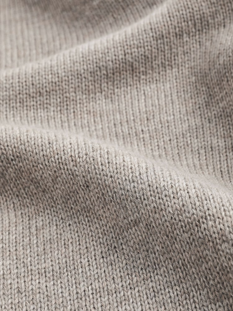 Light Grey Regular Wool Blend Knit Jumper - Image 9 of 9