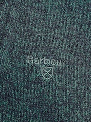 Barbour® Green Lambswool Quarter Zip Jumper - Image 6 of 7