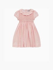 Trotters London Pink Willow Rose Hand Smocked Dress - Image 3 of 5
