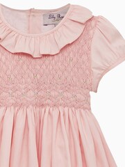 Trotters London Pink Willow Rose Hand Smocked Dress - Image 5 of 5
