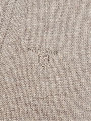 Barbour® Stone Lambswool Quarter Zip Jumper - Image 6 of 7