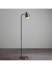Gallery Home Brass and Black Maryway Floor Lamp - Image 2 of 7