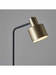 Gallery Home Brass and Black Maryway Floor Lamp - Image 5 of 7