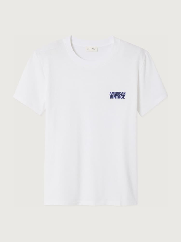 American Vintage White Ykobow T-Shirt - Image 1 of 1