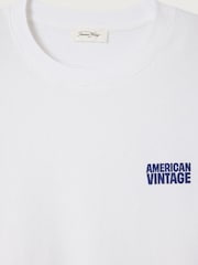 American Vintage White Ykobow T-Shirt - Image 2 of 2