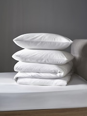 White Cool Touch 200 Thread Count Duvet Cover and Pillowcase Set - Image 2 of 2
